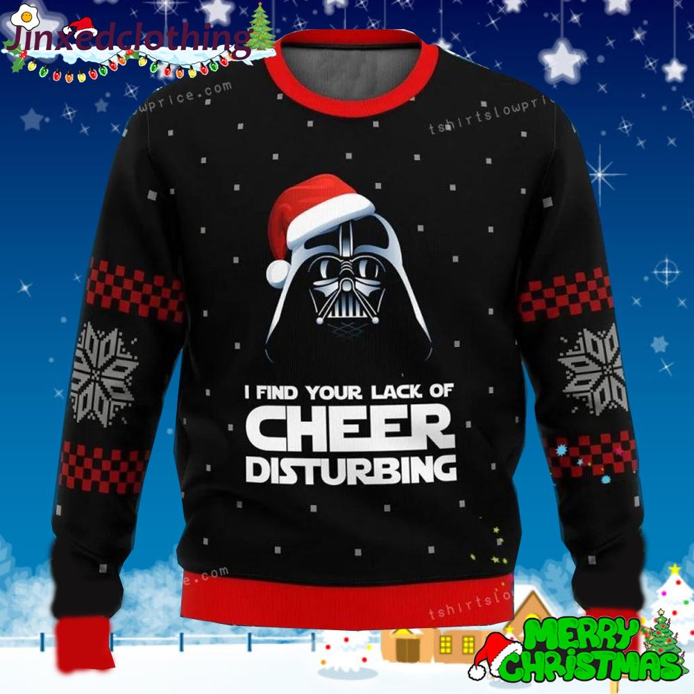 Star Wars Darth Vader Lack Of Cheer Christmas Ugly Sweater Party For Unisex 